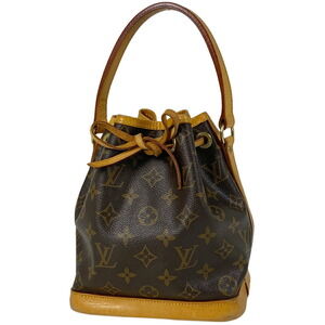 Louis Vuitton Noe Drawstring Handbag Monogram Brown